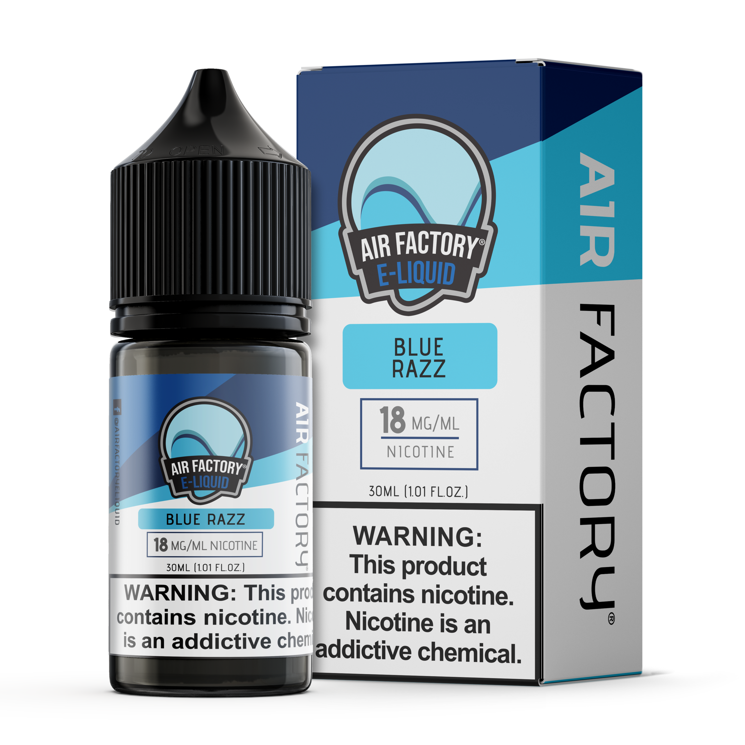 Air Factory Blue Razz Duo e-liquid 30ml 18mg nicotine