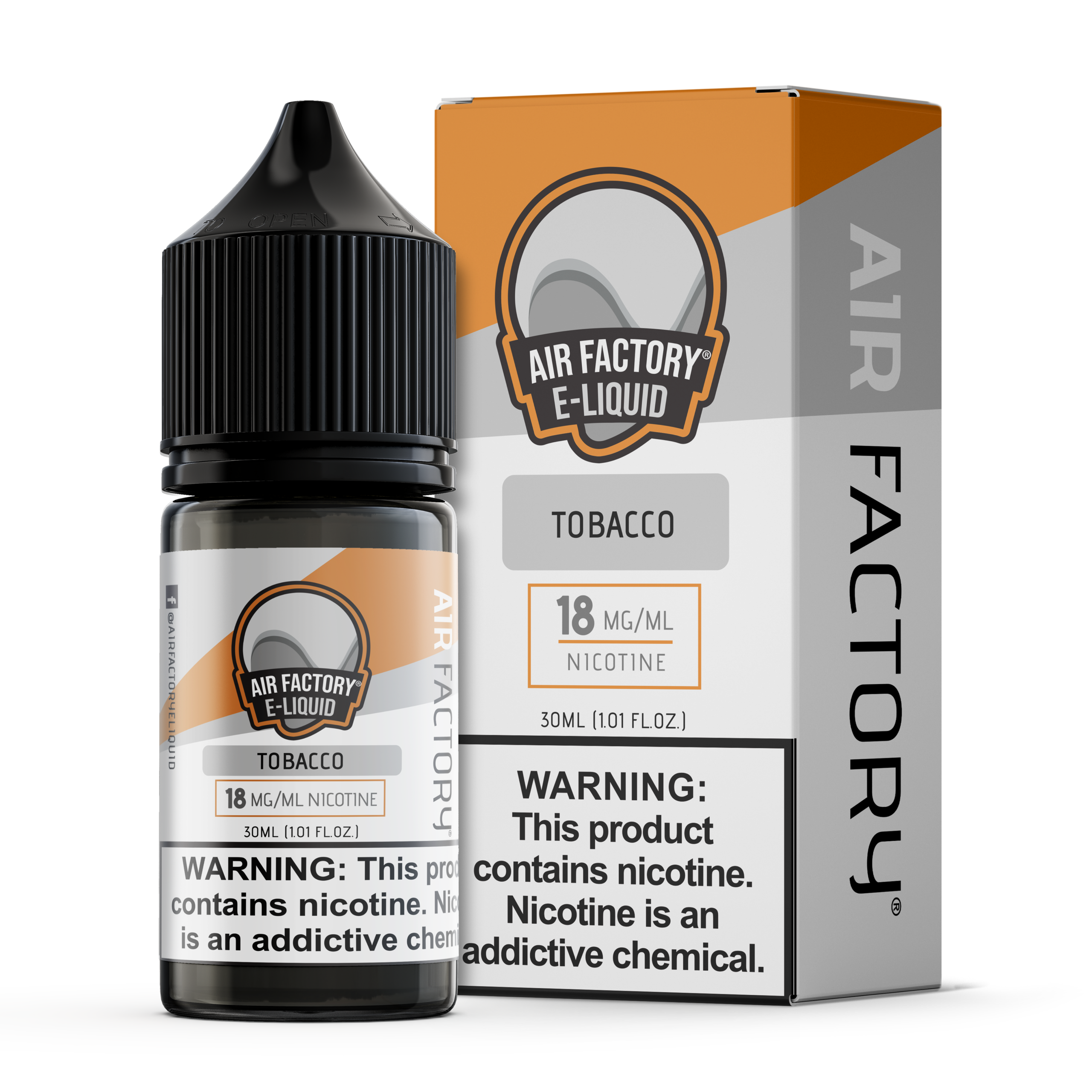Air Factory Tobacco Duo e-liquid 30ml 18mg nicotine