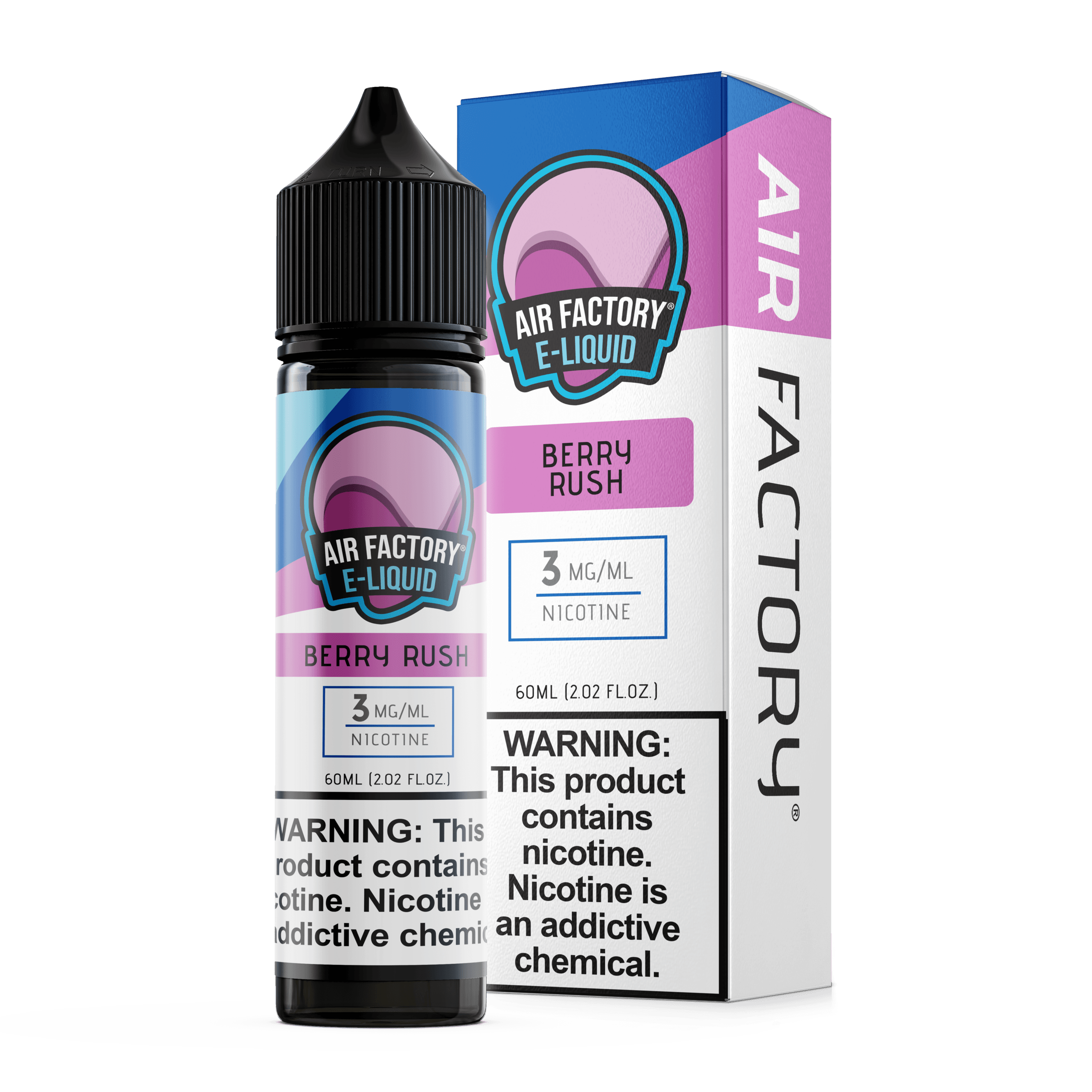 Air Factory Berry Rush e-liquid 60ml bottle