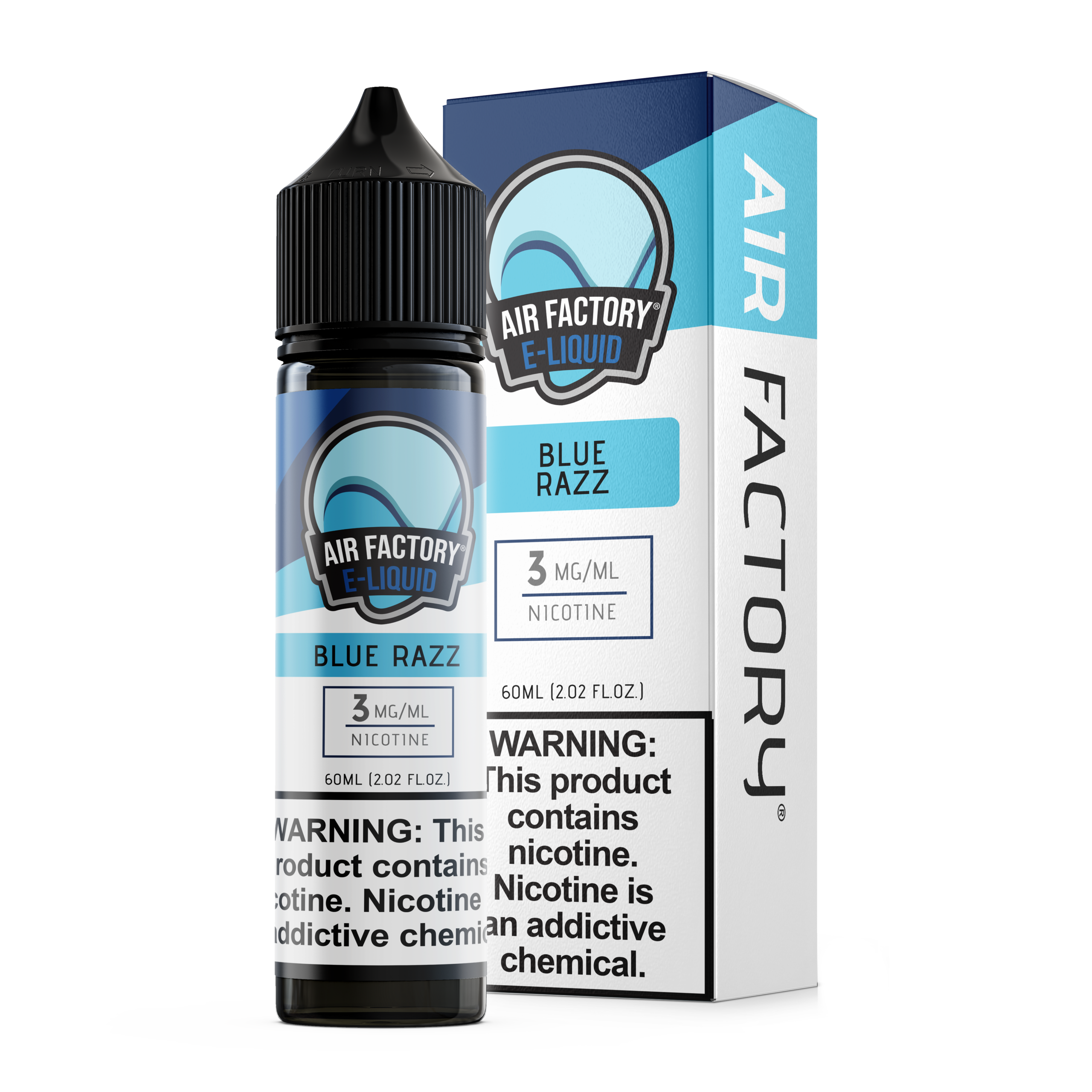 Air Factory Blue Razz Duo e-liquid 60ml 3mg nicotine
