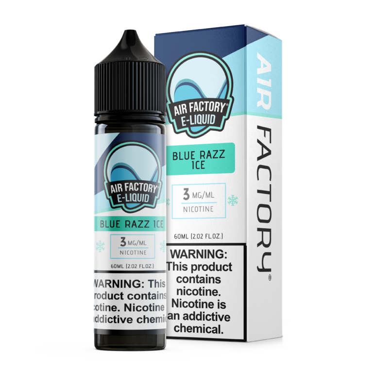 Air Factory Blue Razz Ice e-liquid 60ml 3mg nicotine